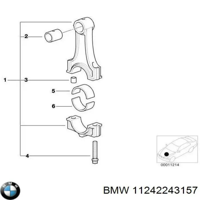 11242243157 BMW biela