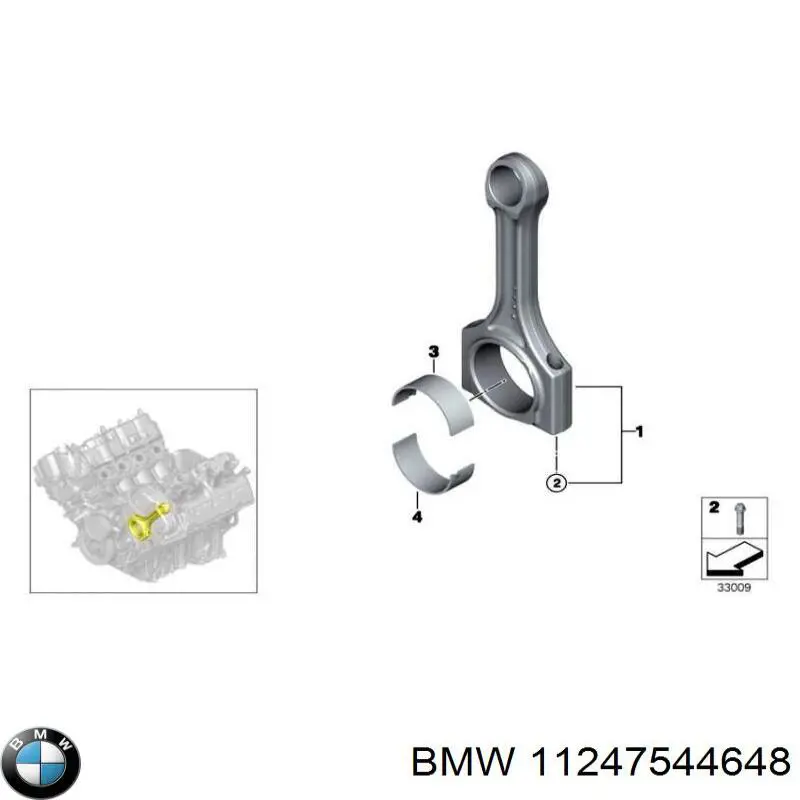 Comprar 11247544648 BMW Cojinetes de biela