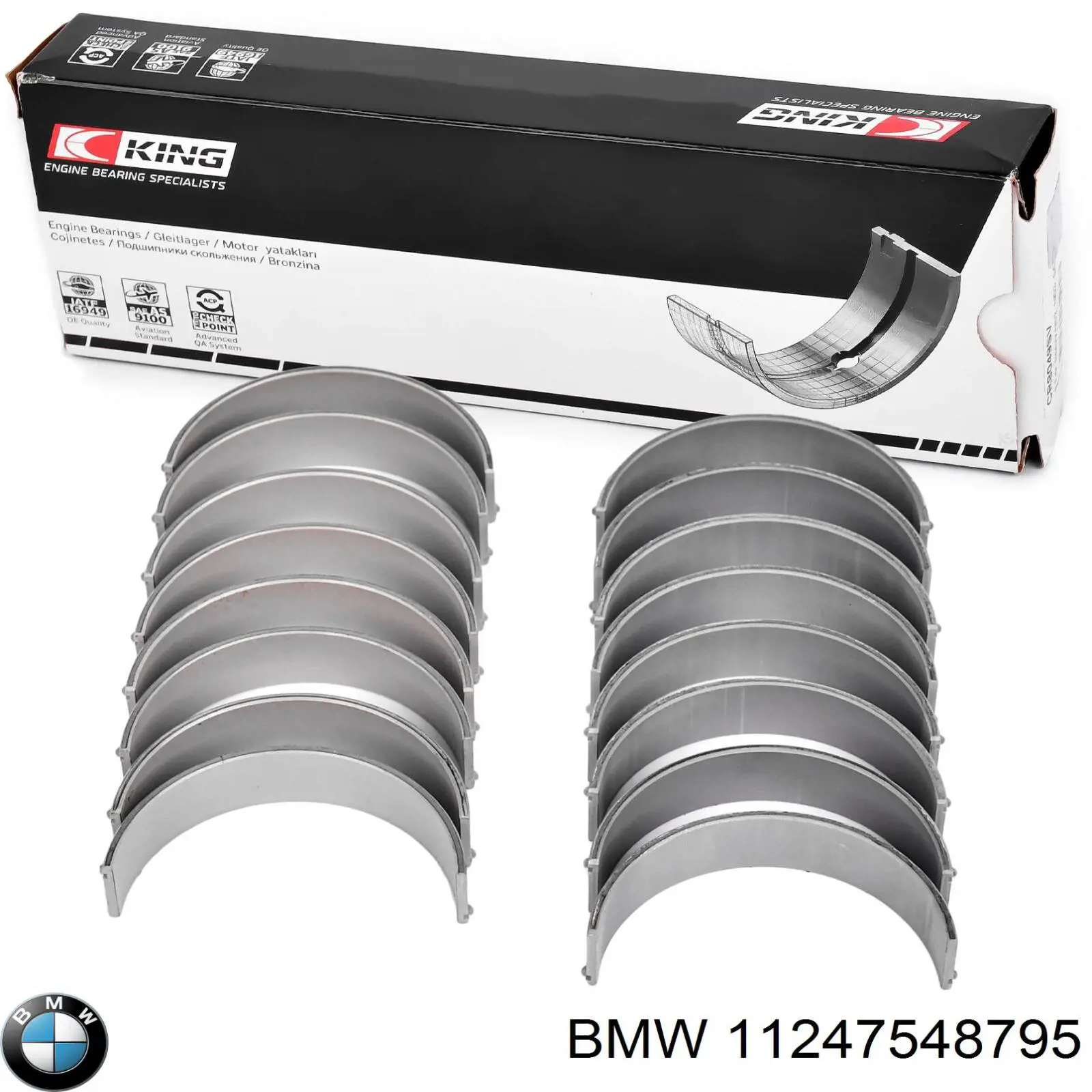 Juego de cojinetes de biela, estándar (STD) BMW 11247548795 precio, desde 85,25 EUR