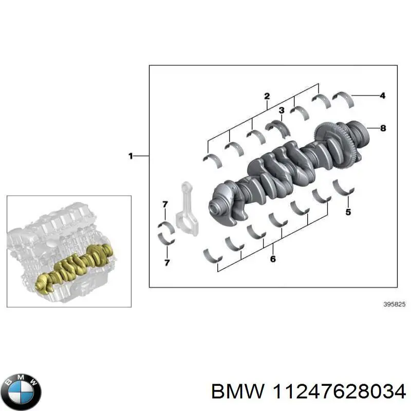 Comprar 11247628034 BMW Cojinetes de biela