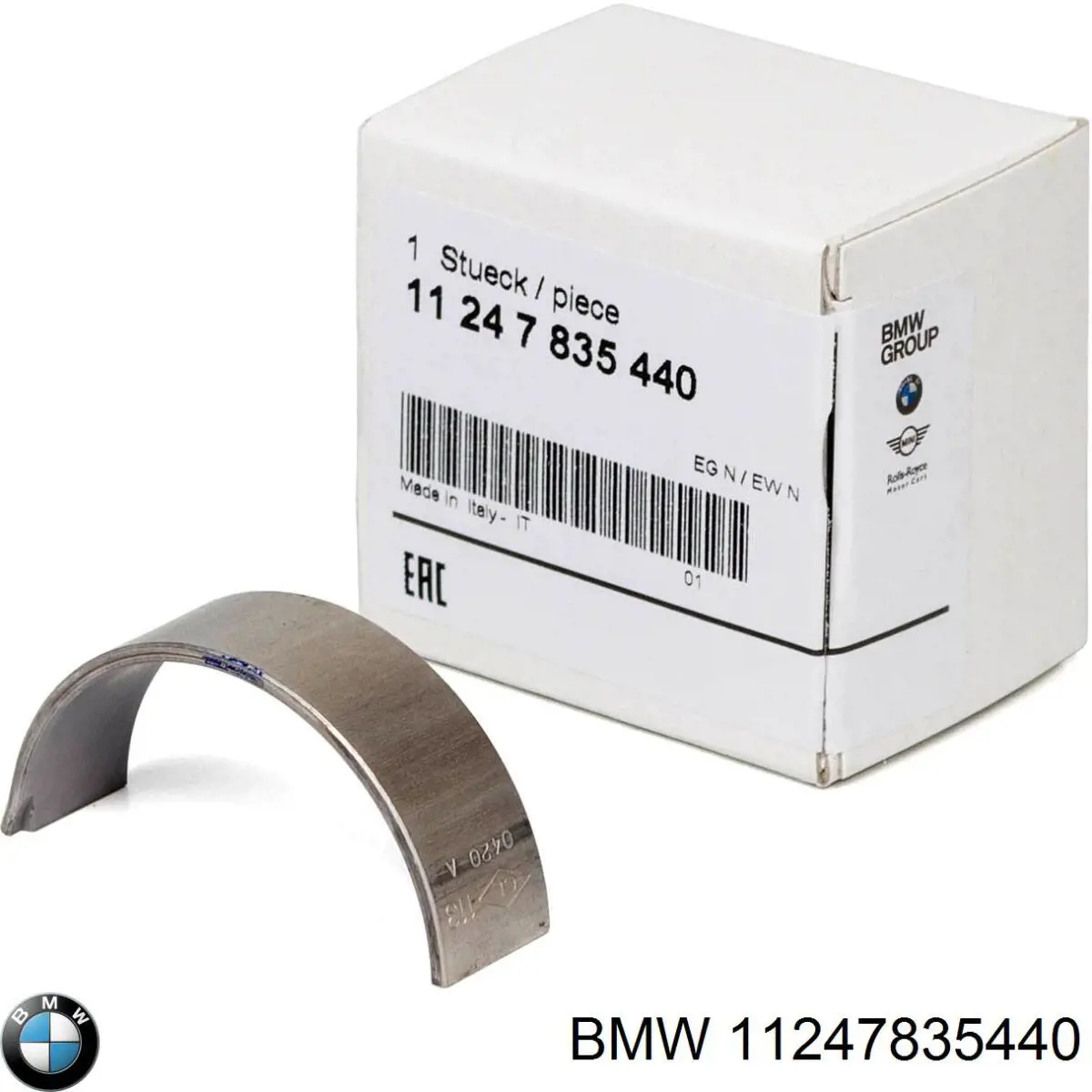 Juego de cojinetes de cigüeñal, cota de reparación (+0,25 mm) BMW 11247835440 precio, desde 54,29 EUR