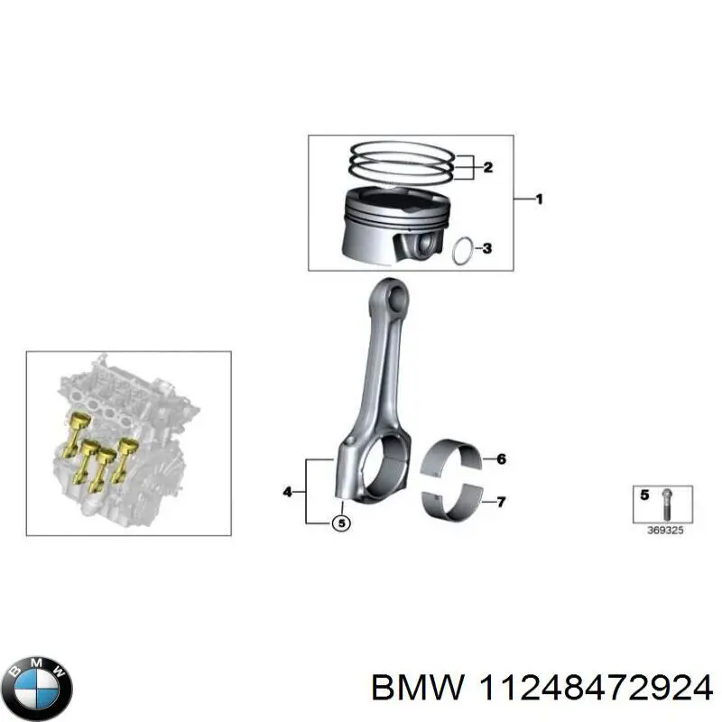 Tornillo de biela BMW 11248472924 precio, desde 4,51 EUR
