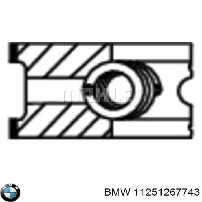 Juego de anillos de pistón, motor, STD para BMW 3 (E30)