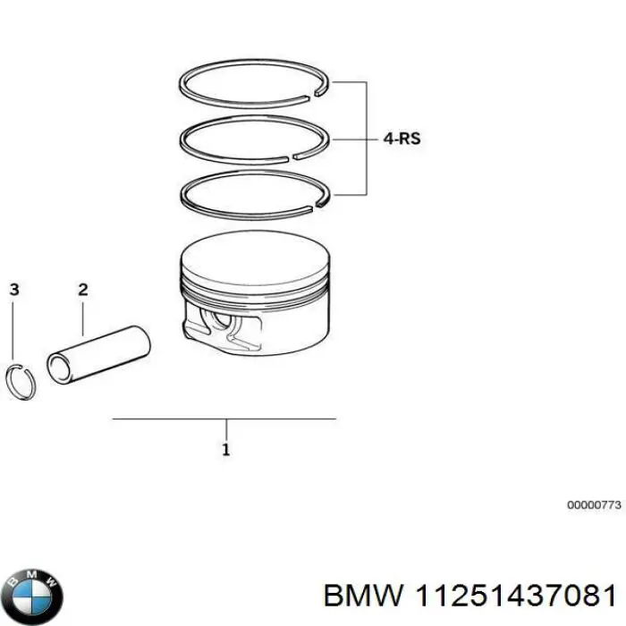 Pistón para cilindro para BMW 3 (E46)