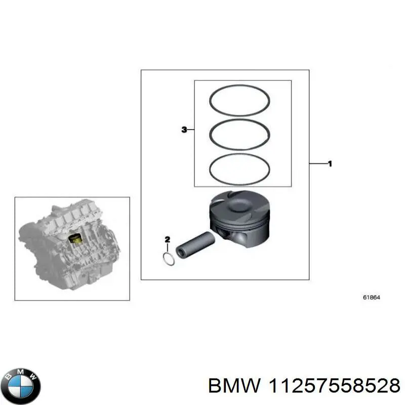 081PI00106000 Mahle Original Juego de pistones para motor, STD