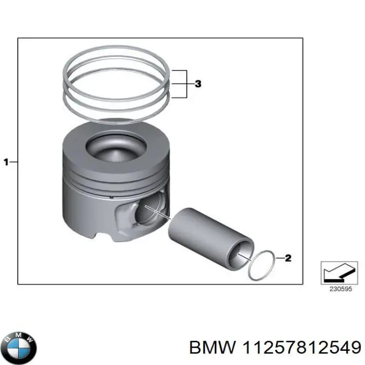 Pistón para cilindro BMW 11257812549 precio, desde 121,97 EUR