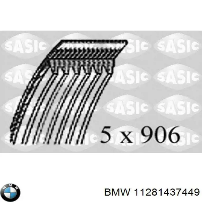 Comprar 11281437449 BMW Correa trapezoidal