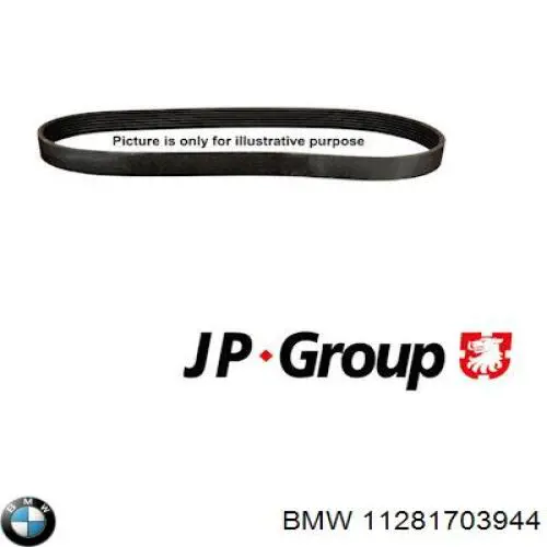 Correa de transmisión trapezoidal BMW 11281703944 precio, desde 10,41 EUR