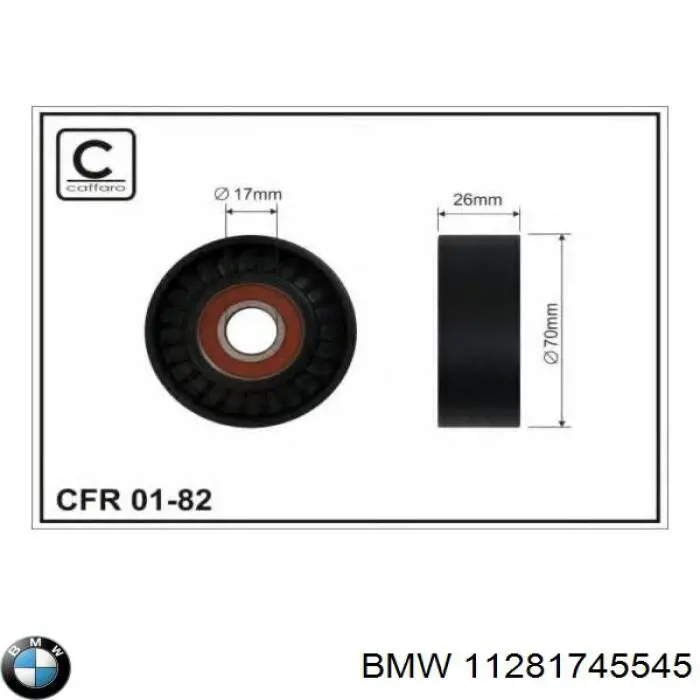 Amortiguador del tensor de la correa de transmisión BMW 11281745545 precio, desde 41,93 EUR