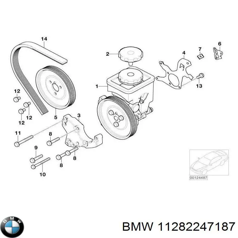 Rodillo tensor correa poli V BMW 11282247187 precio, desde 12,57 EUR
