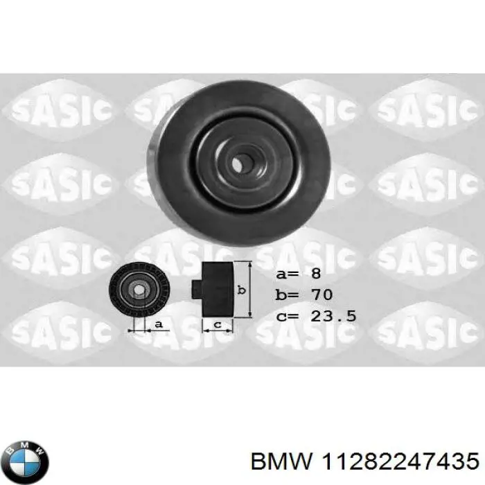 11282247435 BMW Polea guía correa poli V