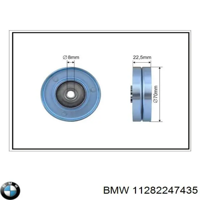 Polea inversión/guía, correa auxiliar servicios BMW 11282247435 precio, desde 15,43 EUR