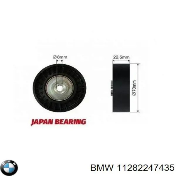 Polea inversión/guía, correa auxiliar servicios BMW 11282247435 precio, desde 15,43 EUR