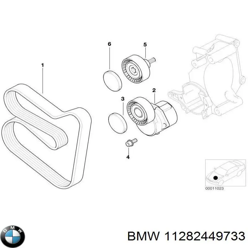 Correa de transmisión, completo BMW 11282449733 precio, desde 90,58 EUR