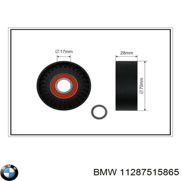 Comprar 11287515865 BMW Tensor de correa poli V 