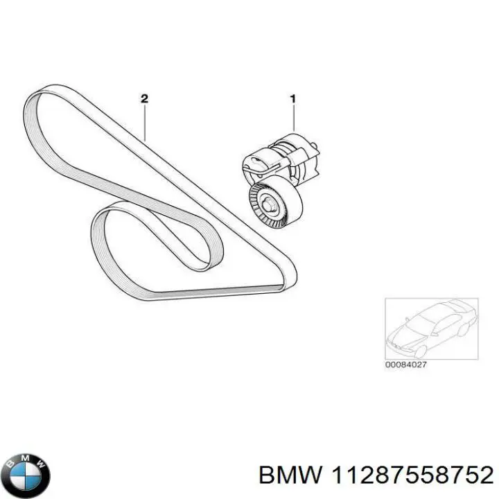 11287558752 BMW Tensor de correa de alternador
