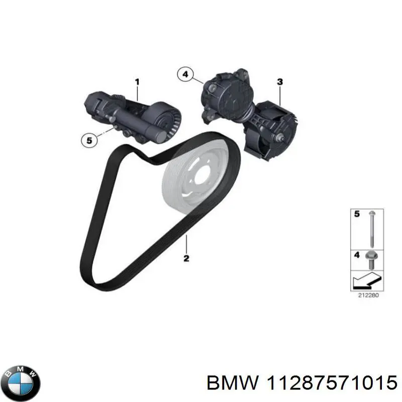 11287571015 BMW Tensor de correa de alternador
