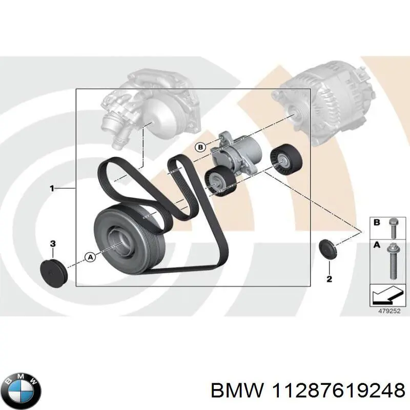 Comprar 11287619248 BMW Tensor de correa poli V 