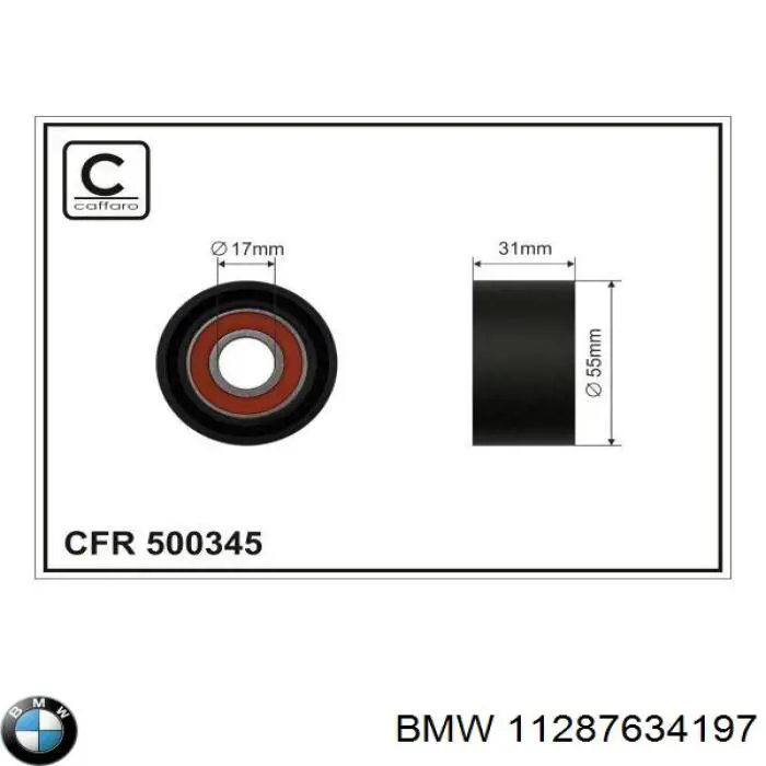 11287634197 BMW tensor de correa poli v