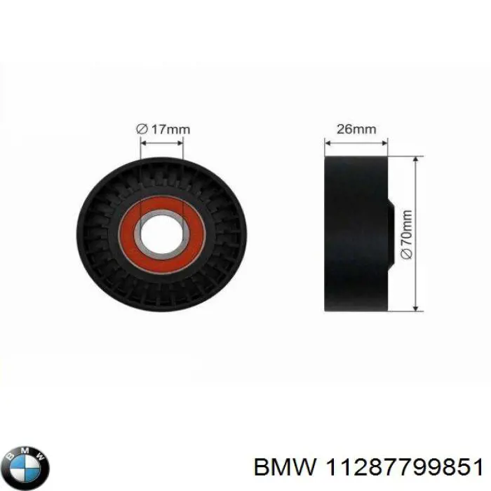 Tensor de la correa trapecial BMW 11287799851 precio, desde 51,00 EUR