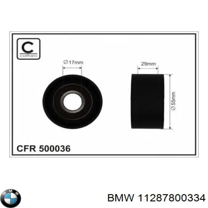 11287800334 BMW tensor de correa poli v
