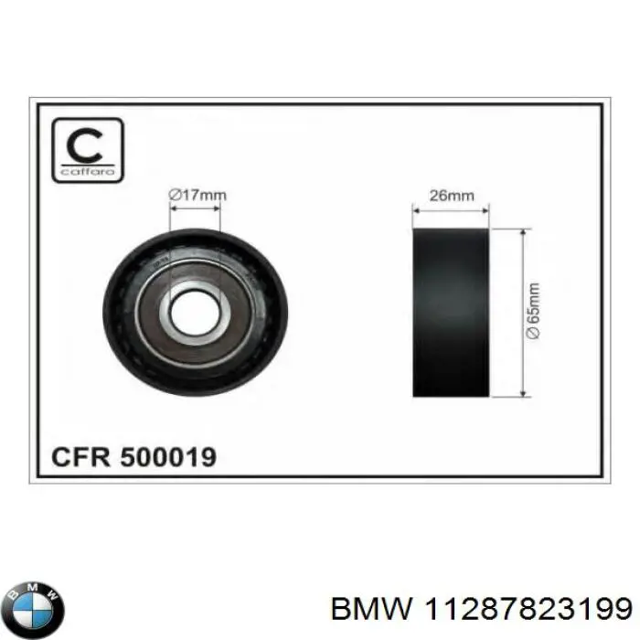 Tensor de la correa trapecial BMW 11287823199 precio, desde 72,93 EUR
