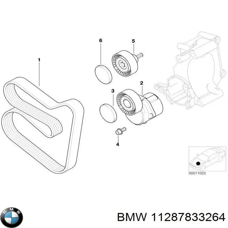 Comprar 11287833264 BMW Correa trapezoidal
