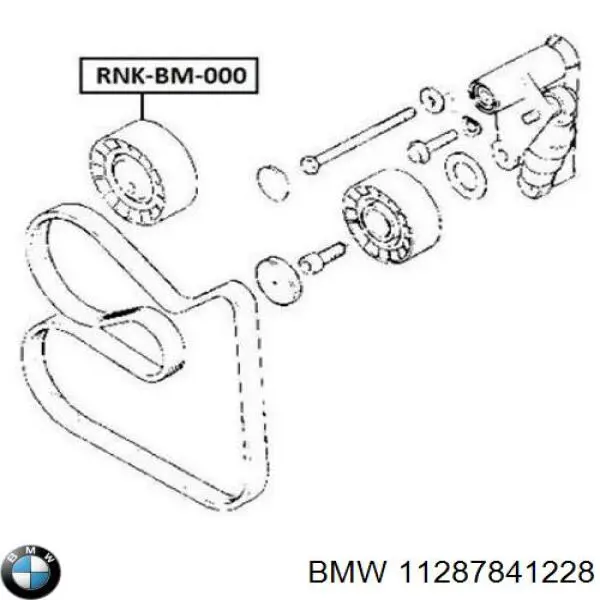 Polea inversión/guía, correa auxiliar servicios BMW 11287841228 precio, desde 14,80 EUR