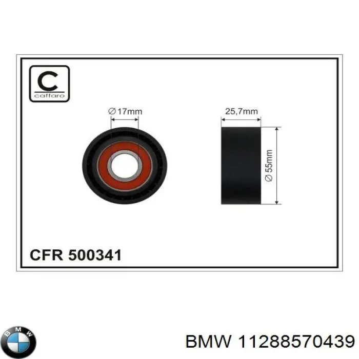Comprar 11288570439 BMW Tensor de correa poli V 