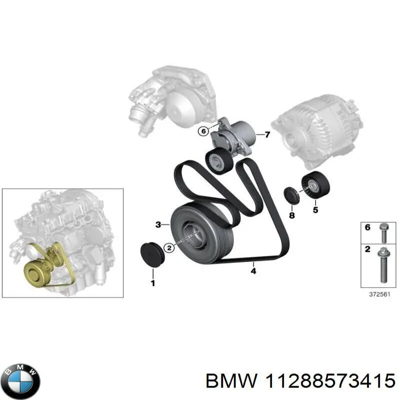 Comprar 11288573415 BMW Correa trapezoidal