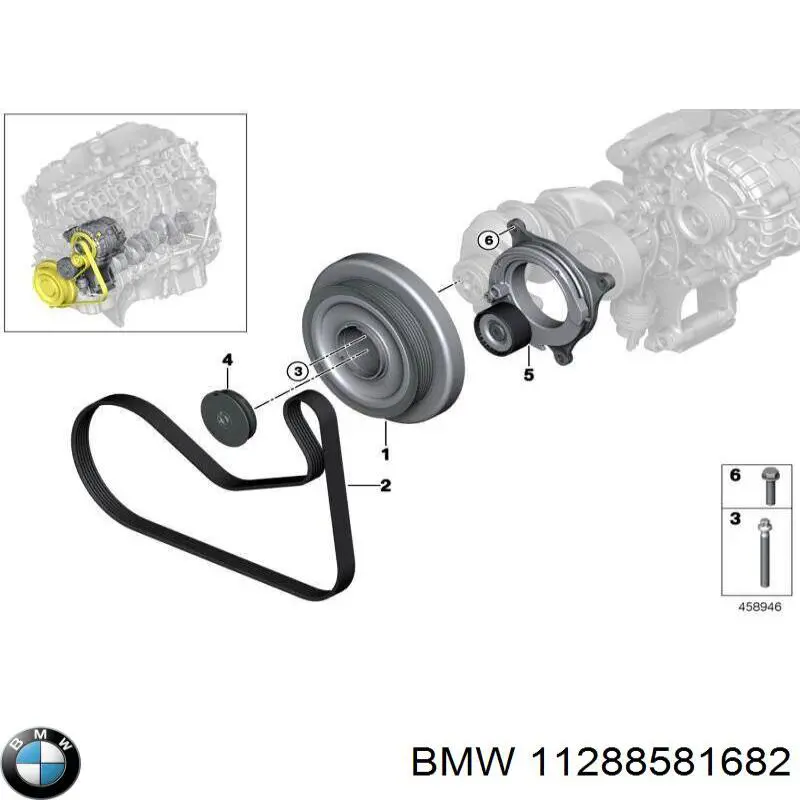 Comprar 11288581682 BMW Correa trapezoidal