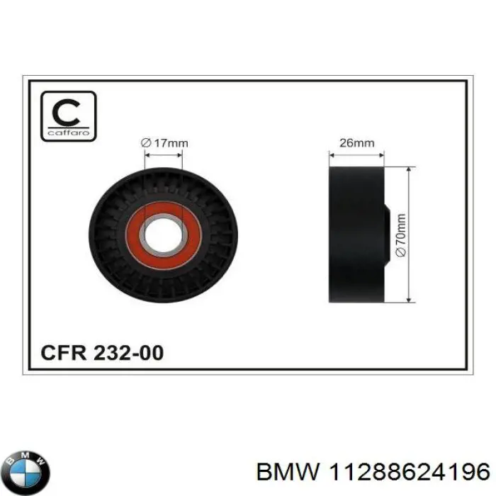 11288624196 BMW Tensor de correa de alternador