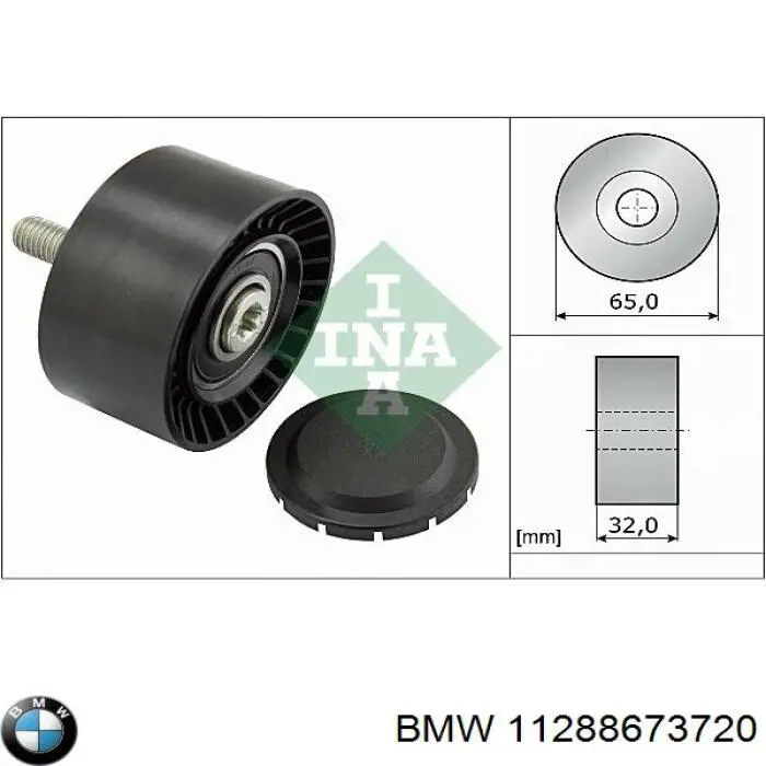 Polea inversión/guía, correa auxiliar servicios BMW 11288673720 precio, desde 28,54 EUR