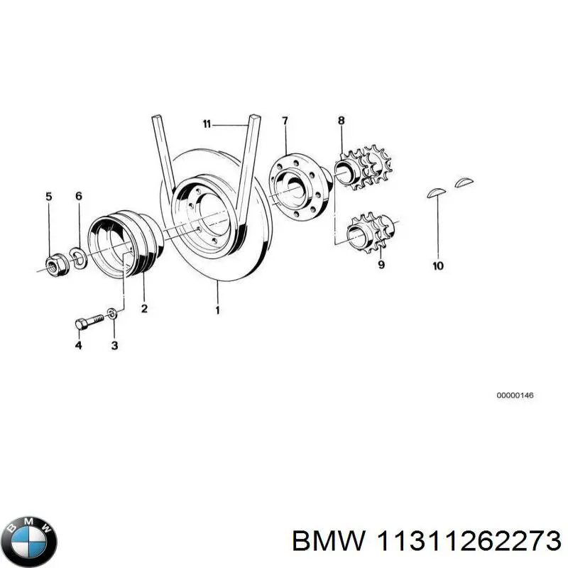 11311262273 BMW zapata cadena de distribuicion