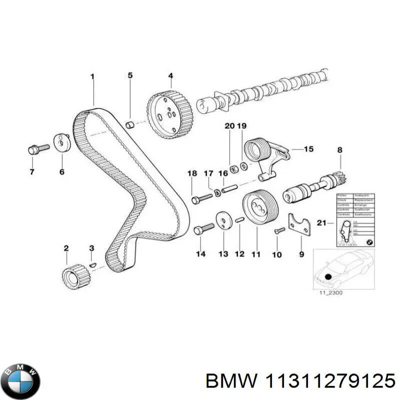 Correa de distribución BMW 11311279125 precio, desde 33,54 EUR