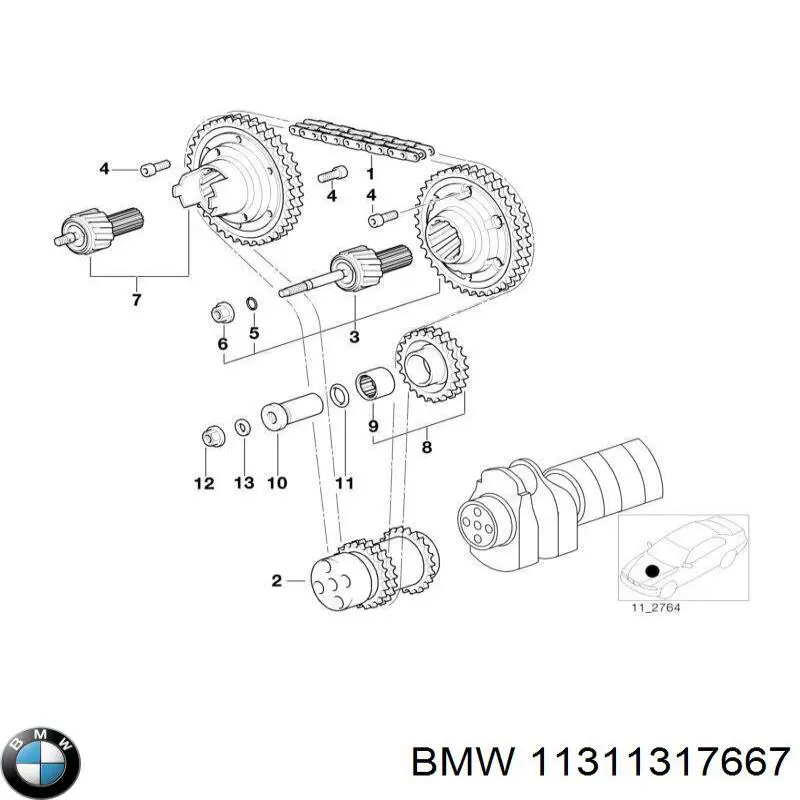 11311317667 BMW cadena de distribución