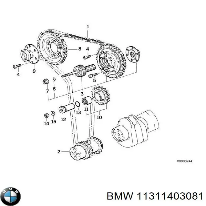 11311403081 BMW cadena de distribución