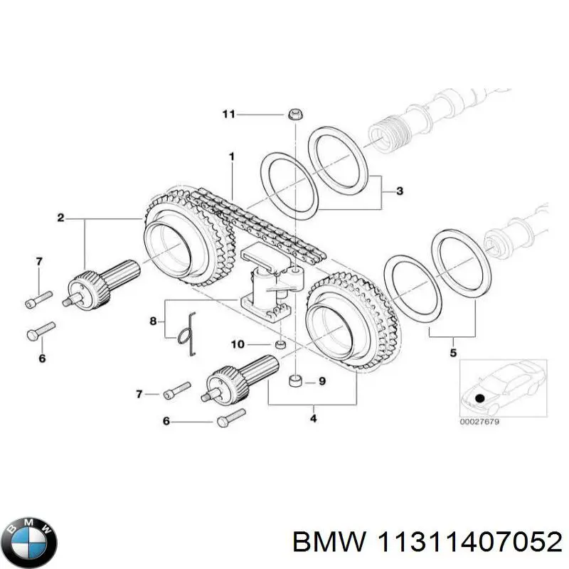 Cadena de distribución para BMW Z8 (E52)