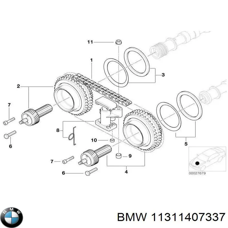 Comprar 11311407337 BMW Guía de cadena de distribución