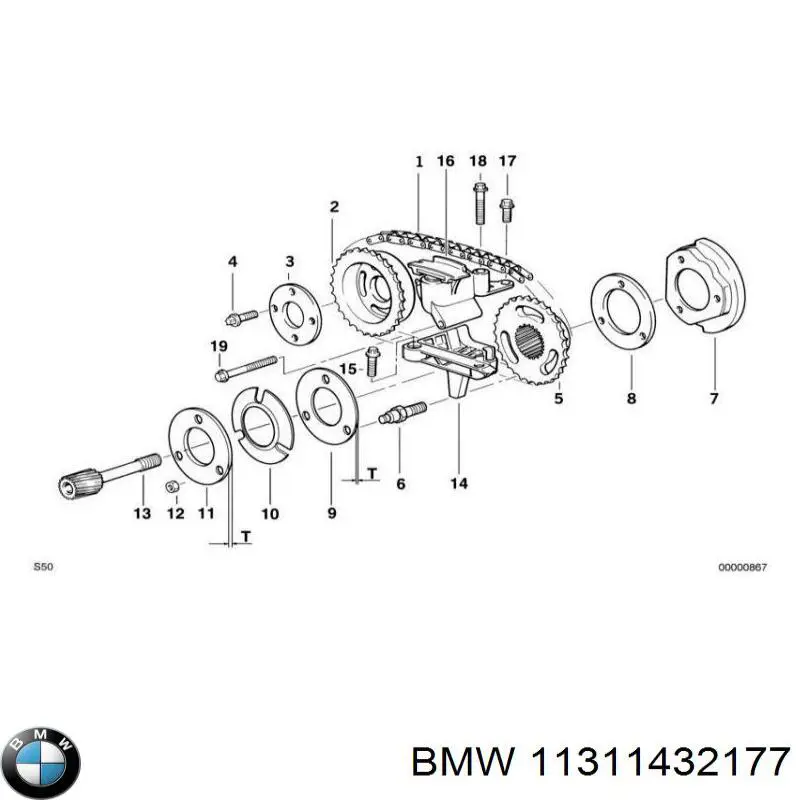 11311432177 BMW cadena de distribución superior