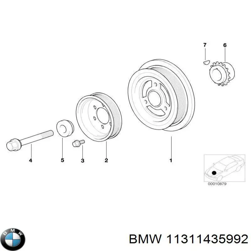 Comprar 11311435992 BMW Piñón del árbol de levas