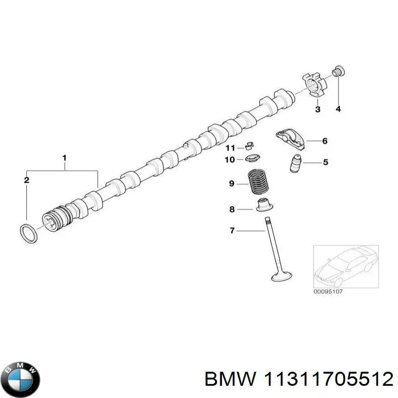 Comprar 11311705512 BMW Retén, árbol de levas
