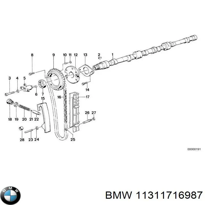 Comprar 11311716987 BMW Cadena de distribución