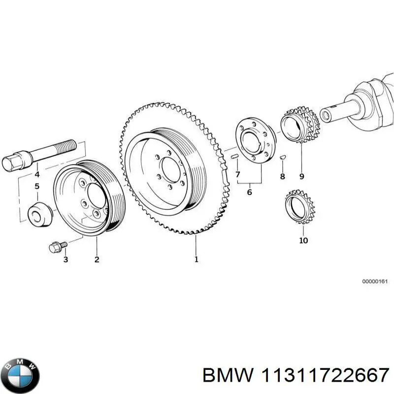 Tensor de cadena de distribución 11311722667 BMW
