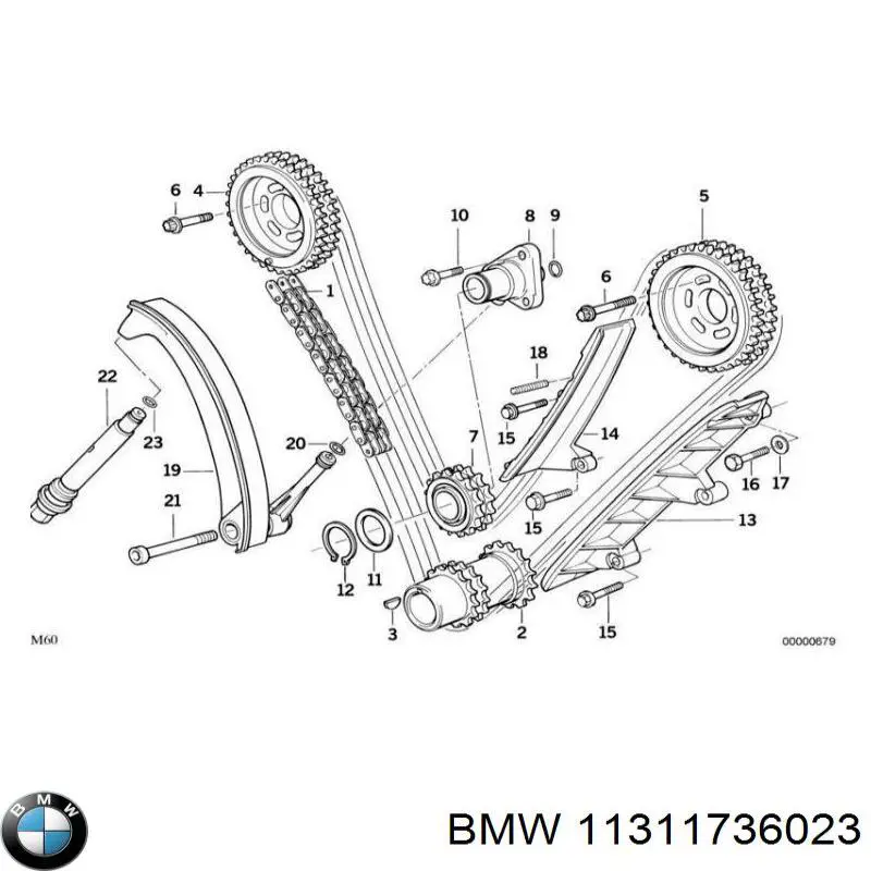 11311736023 BMW tensor, cadena de distribución