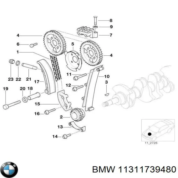 Comprar 11311721576 BMW Cadena de distribución
