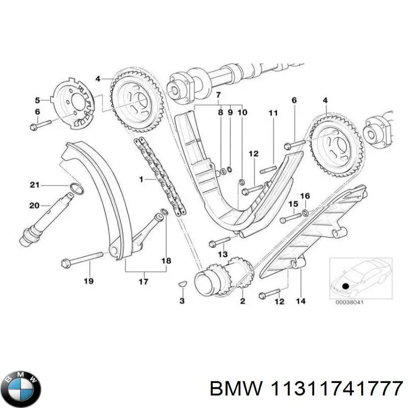 Comprar 11311741777 BMW Guía del tensor de la cadena de distribución