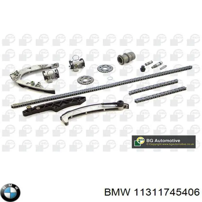 11311745406 BMW carril de deslizamiento, cadena de distribución izquierdo