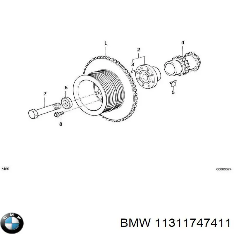 Comprar 11311747411 BMW Guía del tensor de la cadena de distribución