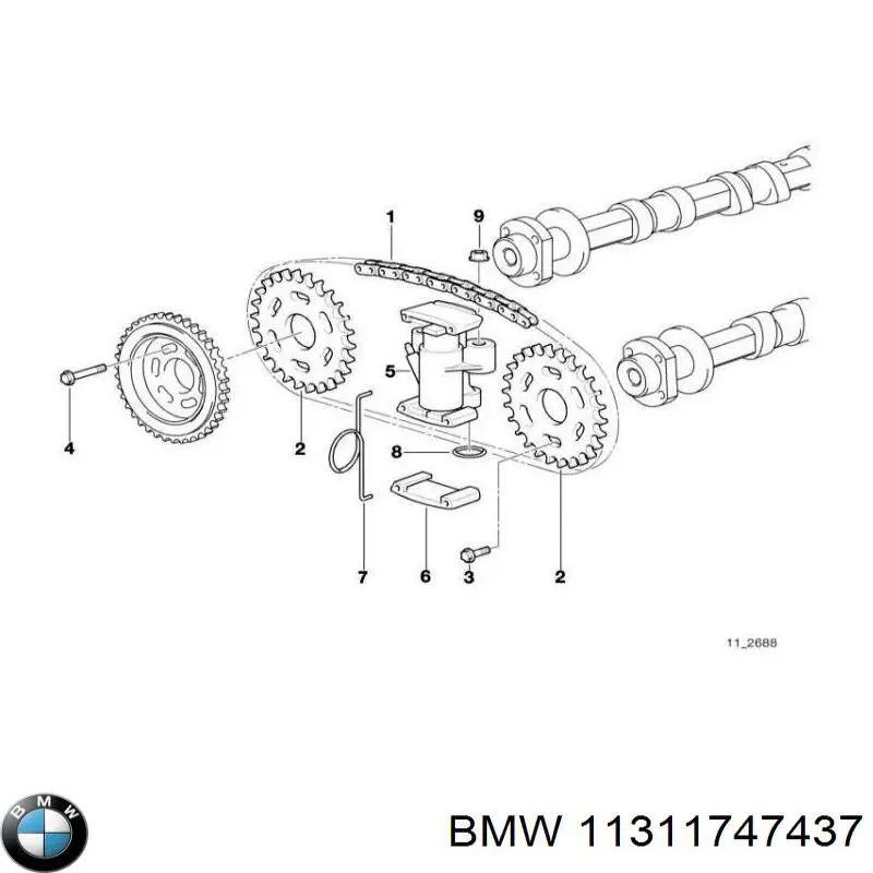 Comprar 11311747437 BMW Cadena de distribución superior